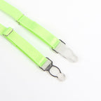 SUBBLIME - 955328 BRA SET WITH LACE AND GARTER LINES GREEN AND BLUE L/XL