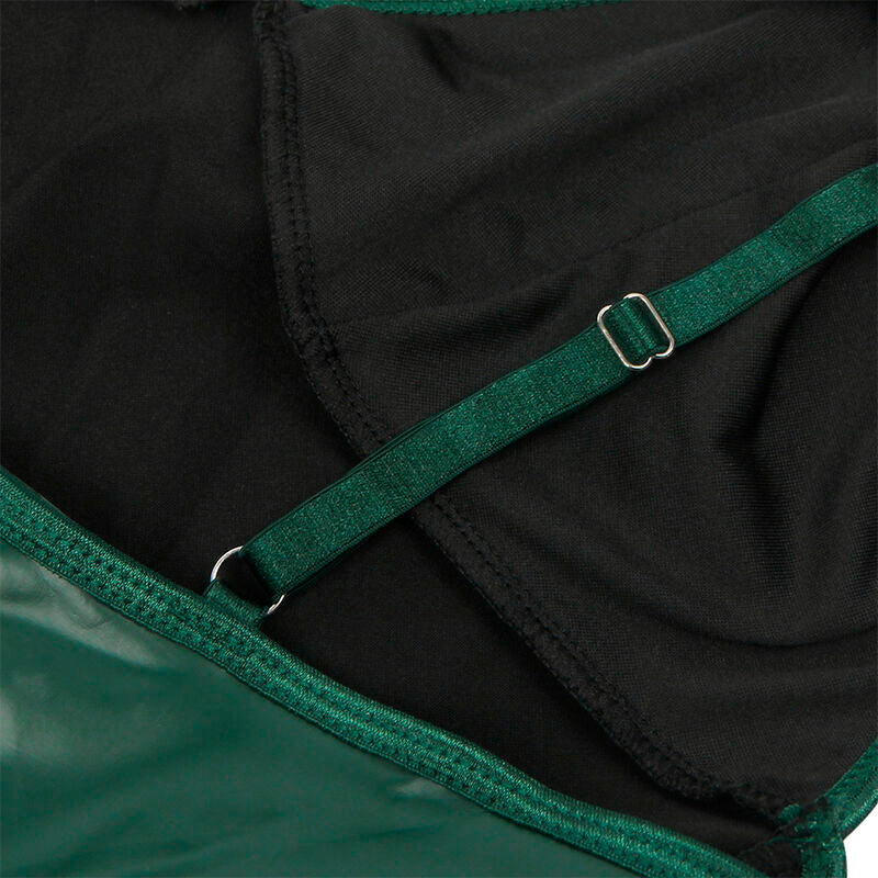 SUBBLIME - 955441 DRESS WITH GREEN LEATHER STRAPS L/XL