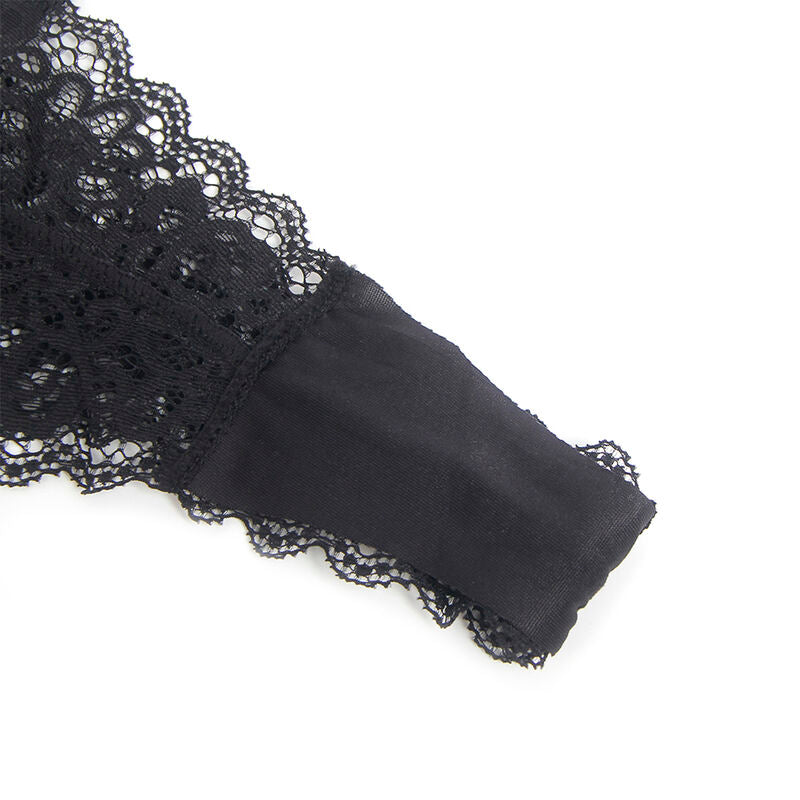 SUBBLIME - 955458 BLACK LEATHER ZIPPER BODY S/M