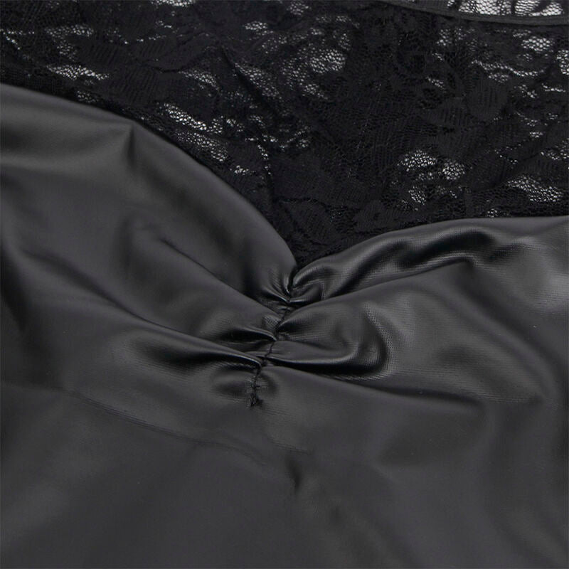 SUBBLIME - 955595 LONG SLEEVE DRESS WITH BLACK LACE S/M