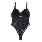 SUBBLIME - 955618 LACE BODYSUIT WITH BOTTOM CLOSURE BLACK S/M
