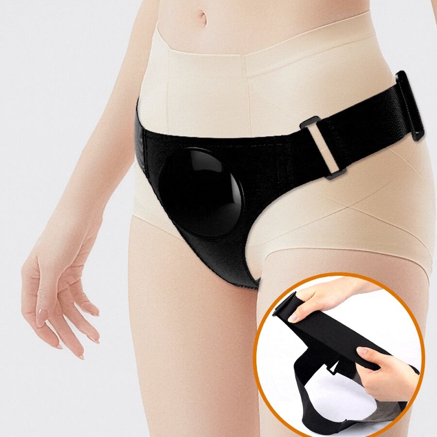 PRETTY LOVE - KYTON UNIVERSAL HARNESS BRIEFS WITH SQUIRTING DILDO 19 CM MULATO