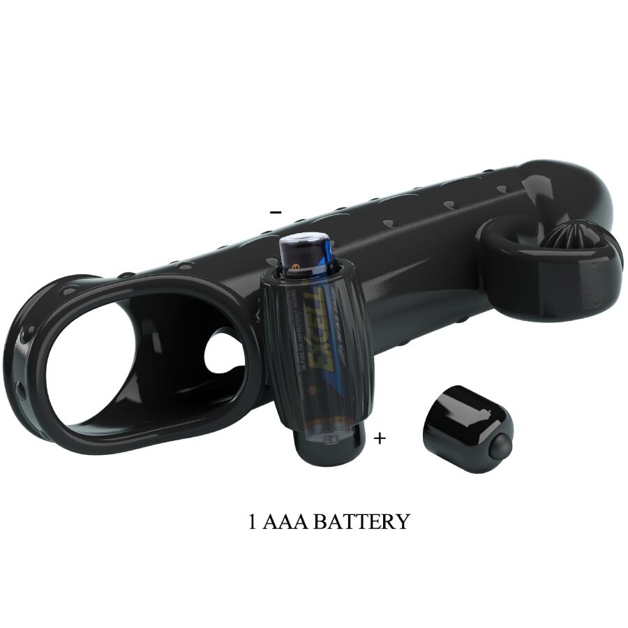 ROMANCE - VIBRIERENDE PENISHÜLLE SCHWARZ