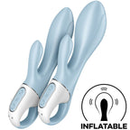SATISFYER - AIR PUMP BUNNY 1 INFLATABLE RABBIT VIBRATOR BLUE
