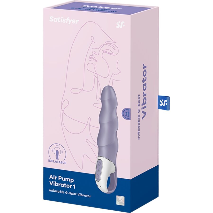 SATISFYER - AIR PUMP VIBRATOR 1 INFLATABLE G-SPOT VIBRATOR PURPLE
