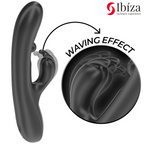 IBIZA - POWERFUL RABBIT VIBRATOR WITH MASSAGING ROLLING PEARL