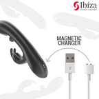 IBIZA - POWERFUL RABBIT VIBRATOR WITH MASSAGING ROLLING PEARL