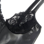 SUBBLIME - 957568 LEATHER ZIP DRESS BLACK S/M