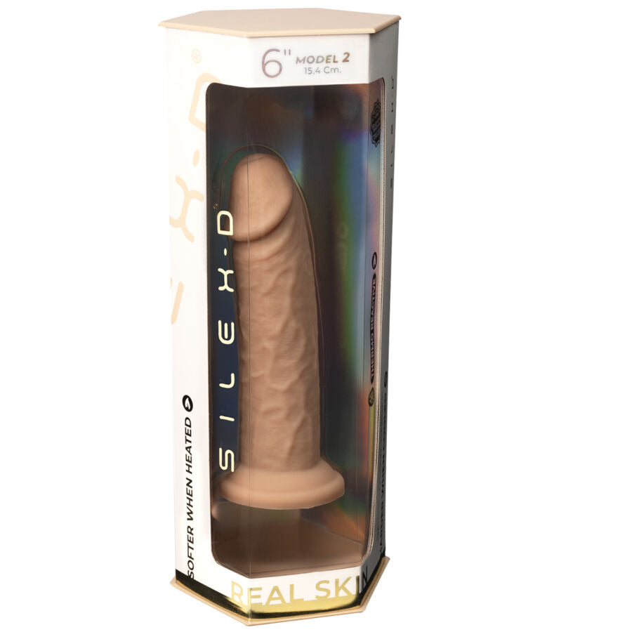SILEXD - REALISTIC PENIS MODEL 2 THERMOREACTIVE SILICONE 15.4 CM