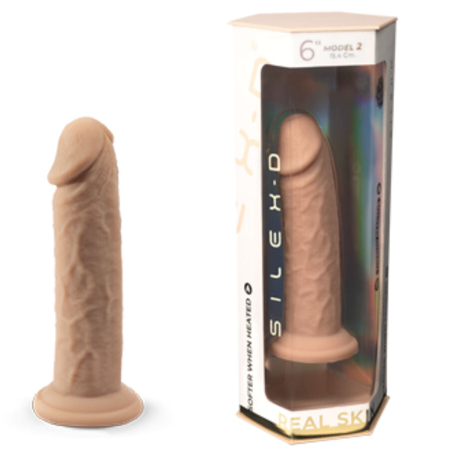 SILEXD - REALISTIC PENIS MODEL 2 THERMOREACTIVE SILICONE 15.4 CM