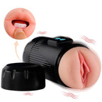 SHEQU - KAY DOUBLE MASTURBATOR WITH DUAL MOUTH AND VAGINA VIBRATION