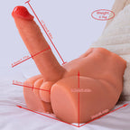 XISE - PEEL DILDO ASS REALISTISCHER DILDO-MASTURBATOR VORDERE POSITION MIT STOSS 17,5 CM