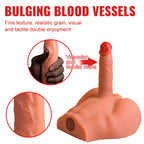 XISE - PEEL DILDO ASS REALISTISCHER DILDO-MASTURBATOR VORDERE POSITION MIT STOSS 17,5 CM