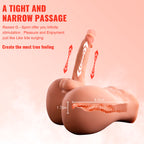 XISE - BERTLETT DILDO ASS REALISTISCHER DILDO UND ANUS-MASTURBATOR VORDERE POSITION MIT STOSS 18 CM