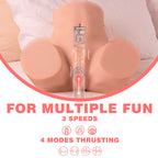 XISE - DANAE THRUSTING REALISTIC VAGINA MASTUBADOR WITH MULTI-POSITION VIBRATION