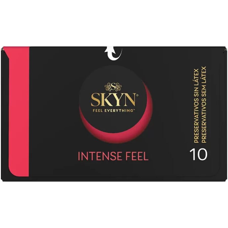 SKYN - INTENSE FEEL TEXTURED CONDOM WITH WAVY DESIGN 10 UNITS