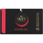 SKYN - INTENSE FEEL TEXTURED CONDOM WITH WAVY DESIGN 10 UNITS
