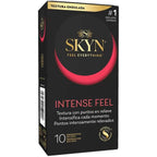 SKYN - INTENSE FEEL TEXTURED CONDOM WITH WAVY DESIGN 10 UNITS