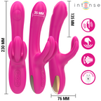 INTENSE - BRITNEY MULTIFUNCTION RABBIT VIBRATOR 23 CM PINK