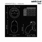 ADDICTED TOYS LOCKED - MINDNIGHT CELL PENIS CAGE SIZE L