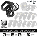 ADDICTED TOYS LOCKED - GILDEN CAGE SILICONE PENIS CAGE 8.5 CM