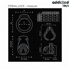 ADDICTED TOYS LOCKED - ETERNAL LOCK PENIS CAGE 9 CM