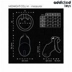 ADDICTED TOYS LOCKED - MINDNIGHT CELL PENIS CAGE 4.2 CM SIZE M