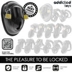 ADDICTED TOYS LOCKED - KEYLESS RESTRAINT PENIS CAGE 11.5 CM