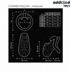 ADDICTED TOYS LOCKED - CHAINED HOLLOW PENIS CAGE 10.5 CM