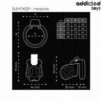 ADDICTED TOYS LOCKED - SILENT KEEP PENIS CAGE 7.5 CM
