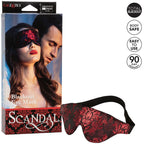 CALEXOTICS - SCANDAL OPAQUE EYE MASK WITH RED DETAILS