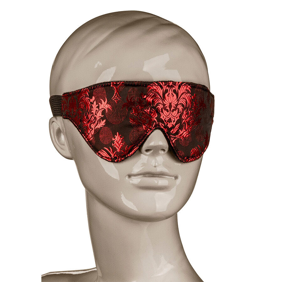 CALEXOTICS - SCANDAL OPAQUE EYE MASK WITH RED DETAILS