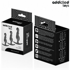 ADDICTED TOYS - SET OF 3 ANAL PLUG SILICONE MODEL 1