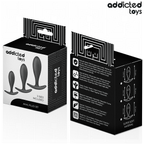 ADDICTED TOYS - SET OF 3 ANAL PLUG SILICONE MODEL 2