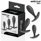ADDICTED TOYS - SET OF 3 ANAL PLUG SILICONE MODEL 2