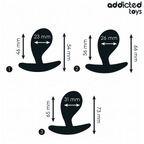 ADDICTED TOYS - SET OF 3 ANAL PLUG SILICONE MODEL 3