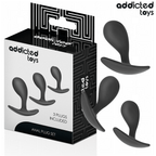 ADDICTED TOYS - SET OF 3 ANAL PLUG SILICONE MODEL 3