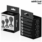 ADDICTED TOYS - SET OF 3 ANAL PLUG SILICONE WITH JEWEL