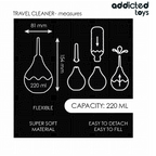 ADDICTED TOYS - TRAVEL ANAL CLEANER SIZE L 220 ML