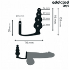 ADDICTED TOYS - ANAL PLUG WITH RING SILICONE MODEL 5