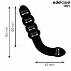 ADDICTED TOYS - DOUBLE ANAL MASSAGER SILICONE 16.5 CM