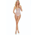 PASSION - BS115 WHITE GRID BODYSTOCKING