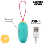 ONINDER CUTE - LOVE PLEASURE VIBRO-ROTATING SILICONE GEM EGG - FREE WORLDWIDE APP