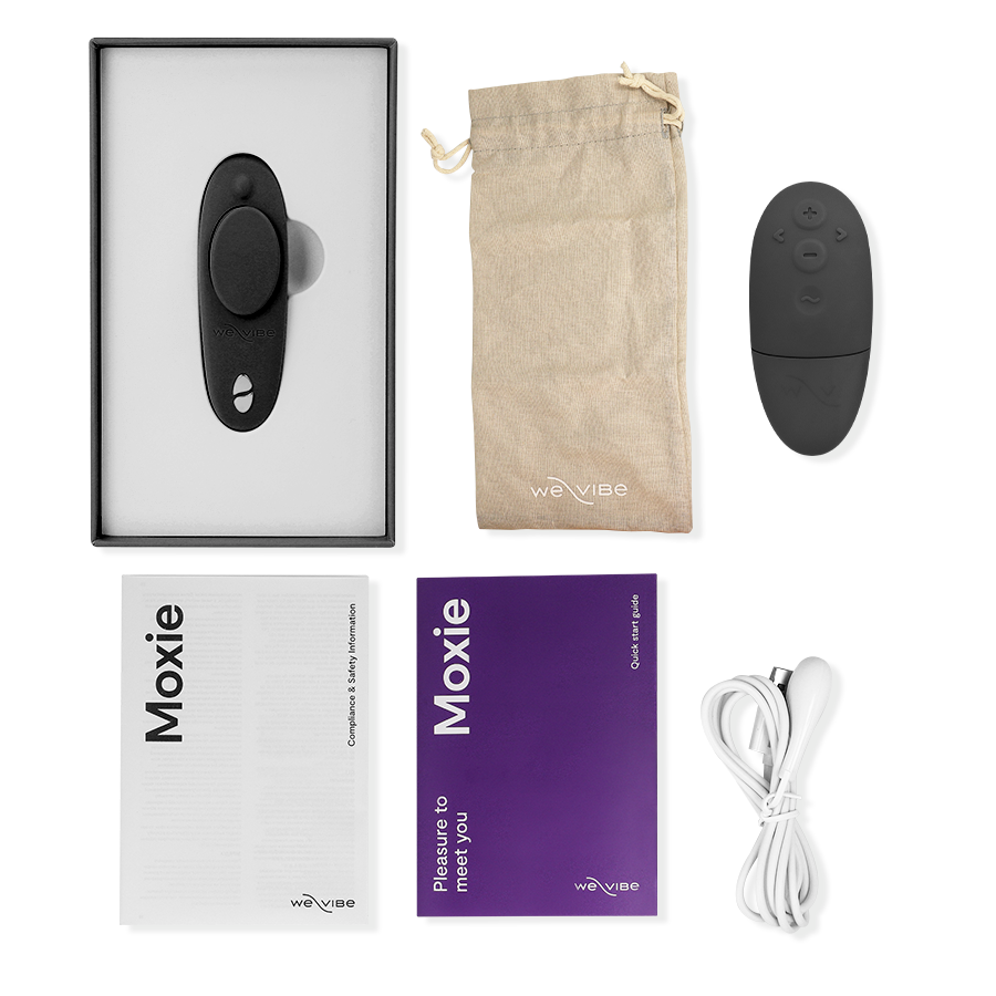 WE-VIBE - MOXIE + BLACK CLITORAL VIBRATOR