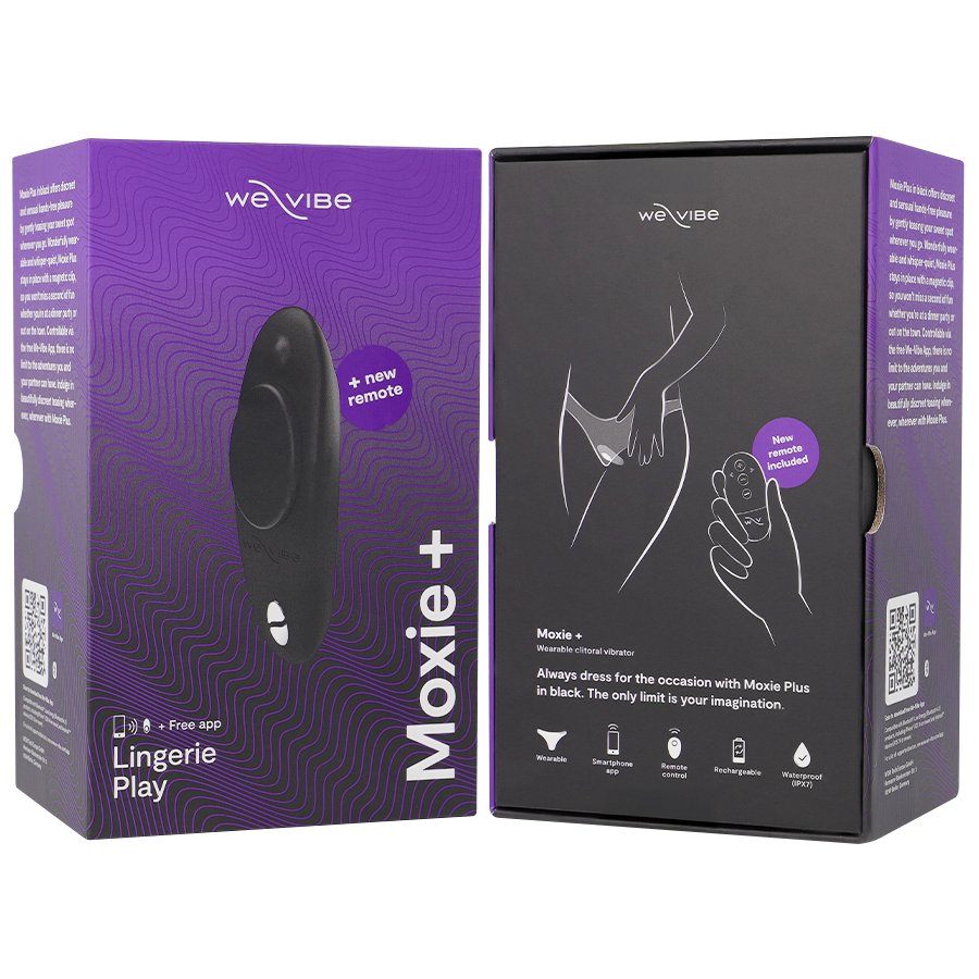 WE-VIBE - MOXIE + BLACK CLITORAL VIBRATOR