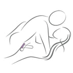 ROCKS-OFF - TWIST BLACK SILICONE MASTURBATOR RING