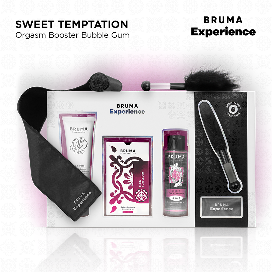 BRUMA XPERIENCE - SWEET GUM TEMPTATION KIT WITH ORGASM ENHANCER