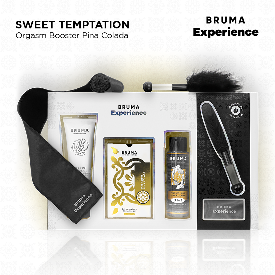 BRUMA XPERIENCE - SWEET PINA COLADA TEMPTATION PACK WITH ORGASM ENHANCER