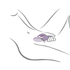 ROCKS- OFF - GLO- GIRL PURPLE RABBIT VIBRATOR