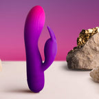 ROCKS- OFF - GLO- GIRL PURPLE RABBIT VIBRATOR
